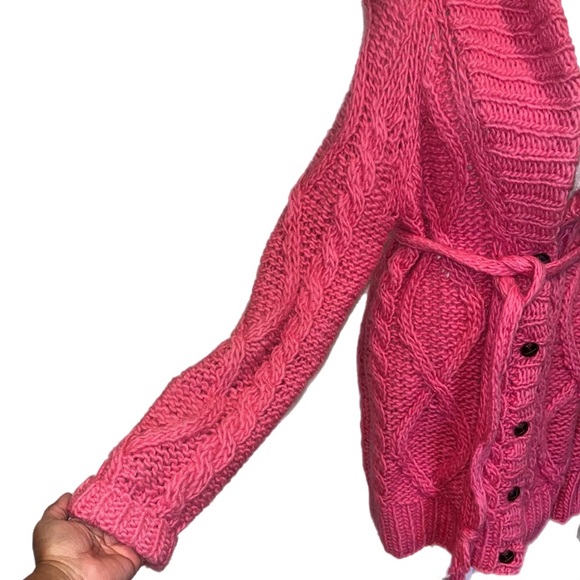 Vintage Victoria's Secret Pink Cardigan Sweater Size LARGE - Picture 6 of 16